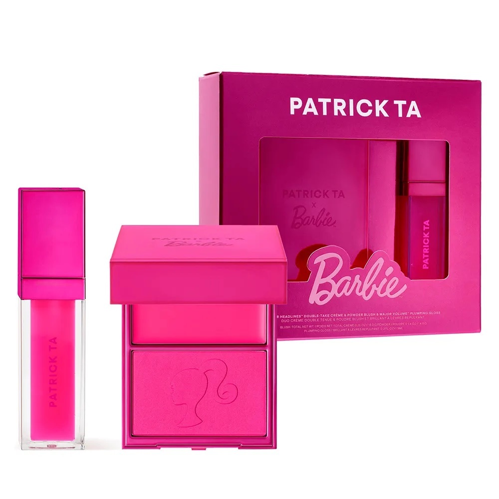 PATRICK TA x BARBIE blush duo and lip plumper set - NEW & LIMITED EDITION